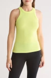 X By Gottex Rib Racer Tank In Neon