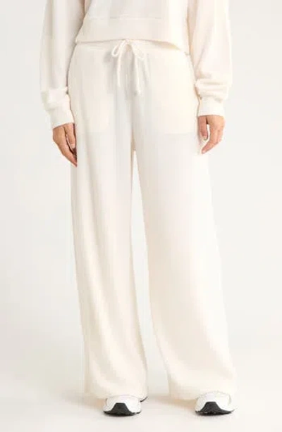 X By Gottex Rib Wide Leg Pants In White