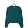 X By Gottex Scuba Knit Activewear Sweatshirt In Green