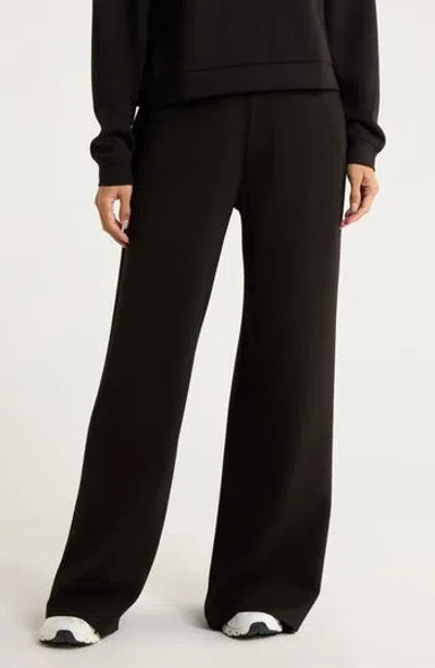 X By Gottex Scuba Knit Wide Leg Pants In Black