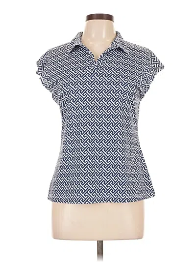 Pre-owned X By Gottex Short Sleeve Polo Shirt In Blue