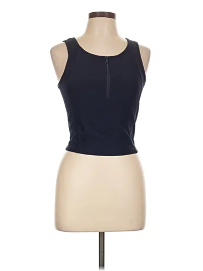 Pre-owned X By Gottex Sleeveless Top Black Halter Neckline Tops