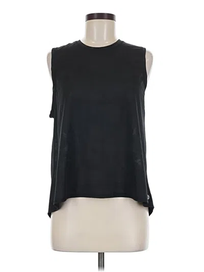 Pre-owned X By Gottex Sleeveless Top Black One Shoulder Neckline Tops