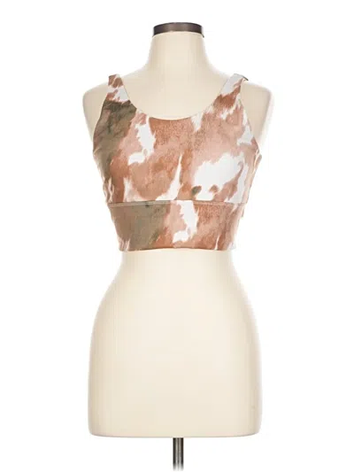 Pre-owned X By Gottex Tank Top Brown Strapless Neckline Tops