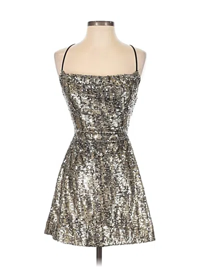 Pre-owned X By Nbd Cocktail Dress In Silver