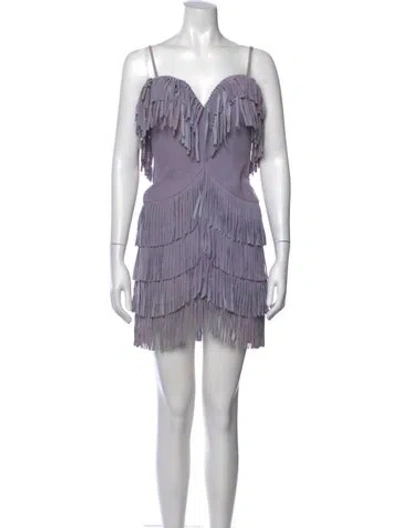 Pre-owned X By Nbd Leather Mini Dress W/ Tags In Purple
