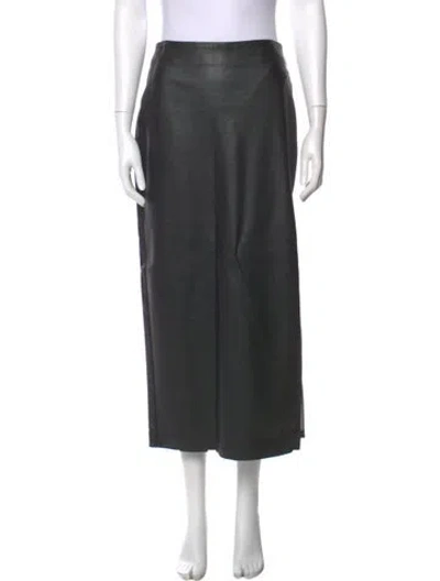 Pre-owned X By Nbd Midi Length Skirt In Gray
