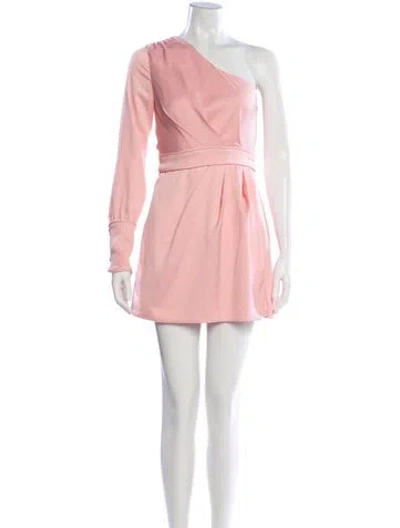 Pre-owned X By Nbd One-shoulder Long Sleeve Top In Pink
