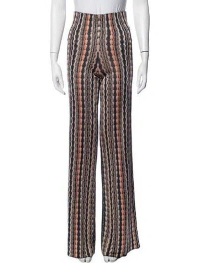 Pre-owned X By Nbd Patterned Wide Leg Pants In Blue