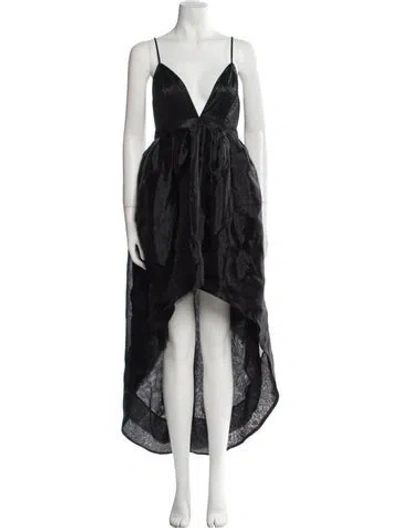 Pre-owned X By Nbd Printed Long Dress W/ Tags In Black