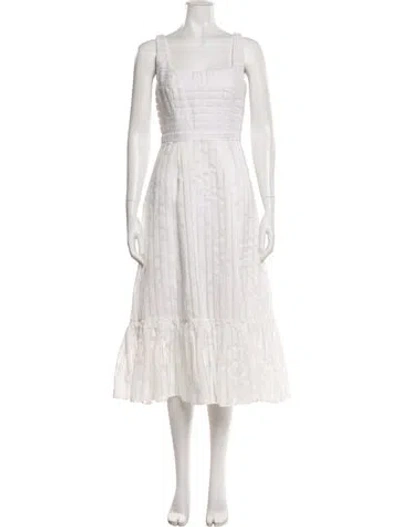 Pre-owned X By Nbd Square Neckline Mini Dress In White
