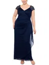 X BY XSCAPE PLUS WOMENS EMBELLISHED POLYESTER EVENING DRESS
