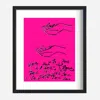 X Ilona Blue Black / Pink / White Show Me Love: Limited Edition Original Art In Multi