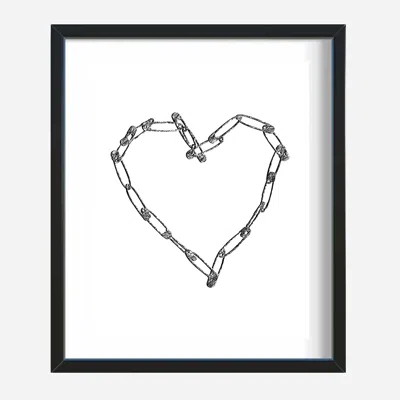 X Ilona Blue Black / White Love Riot Original Art Limited Edition Archival Print