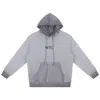 X Ilona Blue Grey / Black / Neutrals Universal Graffiti Bear Nyc Ash Hoodie In Multi