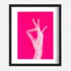 X Ilona Blue Pink / White Everything Is Going To Be A-ok: Limited Edition Original Art In Multi