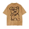 X Ilona Blue Women's Black / Brown / Neutrals Graffiti Bear Universal Mocha Tee In Brown