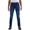 X-ray Xray Saddle Stitch Stretch Straight Leg Jeans In Purple