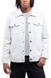 X-ray Xray Faux Fur Collar Faux Suede Jacket In Gray