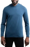 X-ray Xray Long Sleeve Hooded T-shirt In Blue