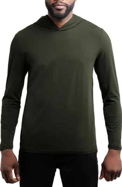 X-ray Xray Long Sleeve Hooded T-shirt In Green