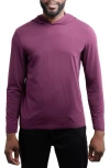 X-ray Xray Long Sleeve Hooded T-shirt In Purple