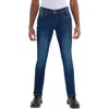 X-ray Xray Saddle Stitch Stretch Straight Leg Jeans In Purple