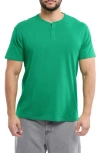 X-ray Xray Short Sleeve Henley In Green