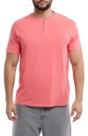 X-ray Xray Short Sleeve Henley In Orange