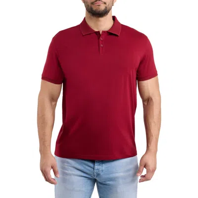 X-ray Xray Stretch Cotton Rib Polo In Red