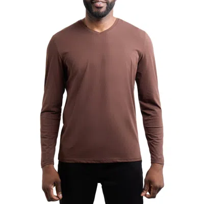 X-ray Xray V-neck Long Sleeve T-shirt In Multi