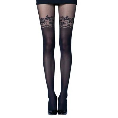 X Studio Women's Black Noir Illusion Tights