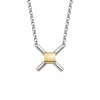 X Studio Women's Gold / Silver The X Necklace - Gold & Silver In Metallic