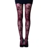 X Studio Women's Red Crimson Veins Tights In Purple