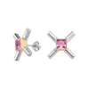 X Studio Women's Silver / Gold / Pink The X Rosy Glow Earrings - Gold & Silver In Metallic