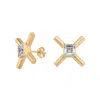 X Studio Women's The X Sparkle Earrings - Gold In Gold