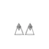 X Studio Women's Triangle Echo Earrings - Silver In Silver