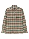 Xacus Long Sleeve Plaid Shirt With Chest Pockets In Multi