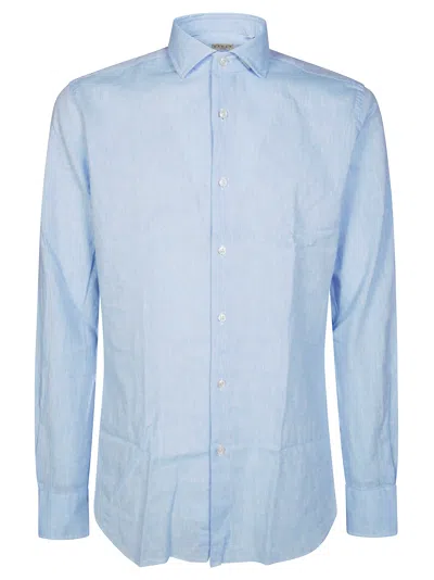 Xacus 748ml Camicia Di Lino In Light Blue