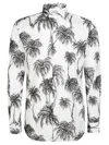 Xacus Palm Tree-print Shirt In Black