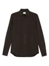 Xacus Long-sleeve Button-down Shirt In Black