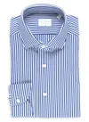 Xacus Blue Striped Shirt In C