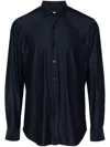 Xacus Twill Shirt In Black  