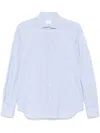 Xacus Geometric-print Shirt In Blue