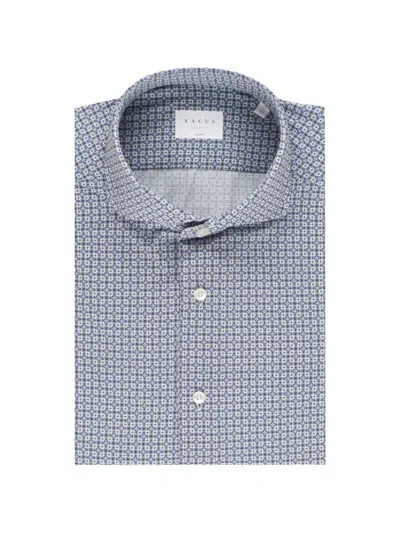 Xacus Active Shirt Floral-print Shirt In Blue