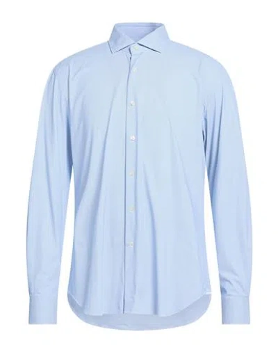 Xacus Active Shirt Man Shirt Azure Size 17 Polyamide, Elastane In Blue
