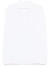 Xacus Spread-collar Cotton Shirt In White