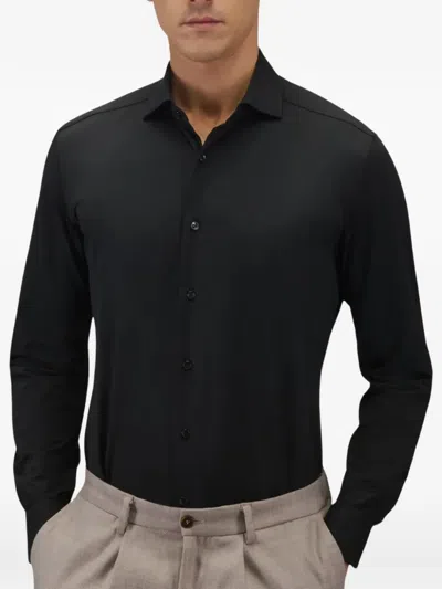 Xacus Active Twill Shirt In Black