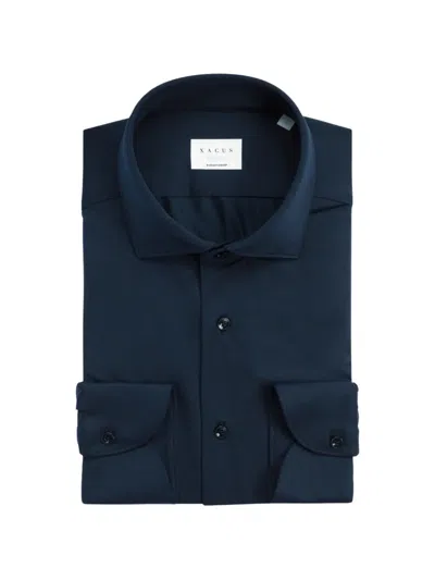 Xacus Active-shirt Cutaway-collar Shirt In Blue