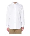 Xacus White Spread Collar Button Shirt In White